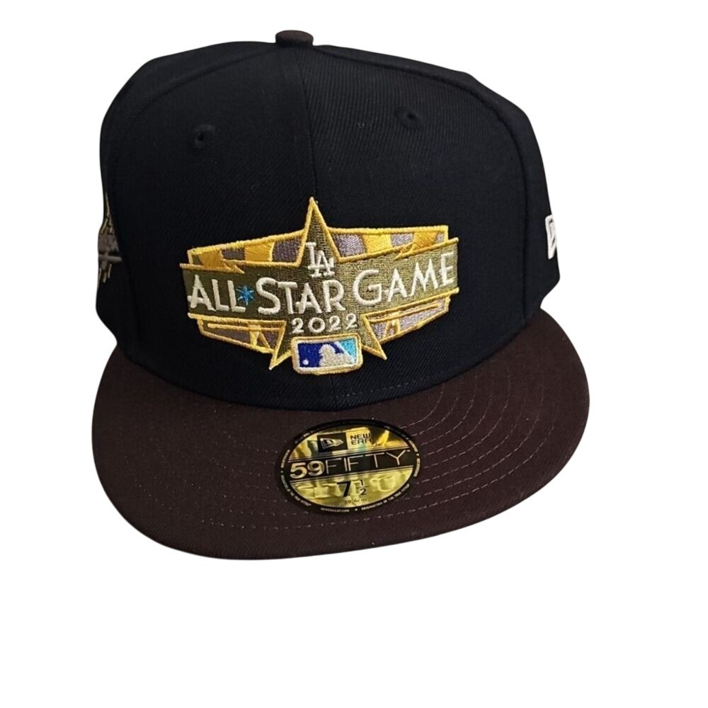 Los Angeles‎ Dodgers Men's 59FIFTY Fitted All Star Game Cap AH4 Black Size 7 1/2
